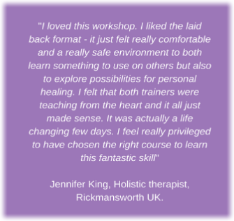 Participants on EFT Tapping Training Course Hertfordshire